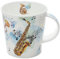 CA-MAKM-SA Tasse aus Knochenporzellan, Motiv: Saxophon, 0,48 l
