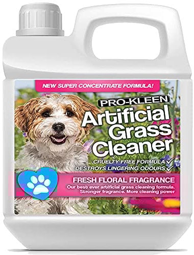 Pro-Kleen Artificial Grass Cleaner for Dogs and Pet Friendly Cruelty Free Disinfectant with Deodoriser 4 in 1 (10:1 Super Concentrate Makes 10 Litres) (1 Litre (Floral))
