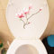 SHMAZ Deckel Aufkleber 21,6 * 23,7 cm Fantasie Cartoon Rosa Magnolie Blume Schlafzimmer Wanddekoration Home Toilette Aufkleber