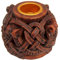 Kerzenhalter mit keltischem Knoten, Holz-Finish Dryad Design