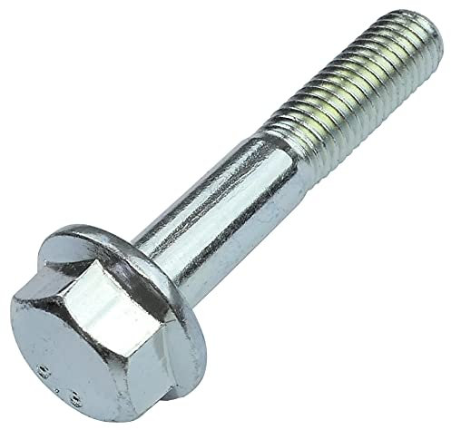AERZETIX - C52341 - Set di 10 - Bullone flangiato - vite a testa esagonale con flangia - M8x45mm - DIN 6921 - durezza 8.8 - in acciaio zincato - vite di fissaggio