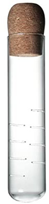 Générique - Tubo de cristal de té, filtro de hierba, colador infusor transparente, hierba, colador corcho, cristal, manguera diseño de té, infusión, herramienta