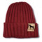 siviwonder Mütze Deutsch Drahthaar Gassi Beanie Strickmütze Witzig Spruch Warm Herren Damen Herbst Hund Jagd Farbe Burgundy