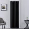 XTMYI Tenda stretta per finestra magra, 203 cm di lunghezza, non blocca lo sfiato del calore, tende spesse e pesanti per l'inverno, colore nero