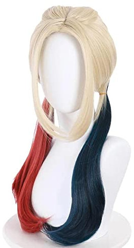 SEIZIS Wig Anime Cosplay Wigs for Harley Quinn Hair Wigs for Halloween Christmas Carnival Anime Party Reneecho Suicide Cosplay 2021 Movice