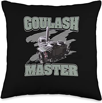 Goulash Cannon Goulash Master Funny Hungary Dish Throw Pillow