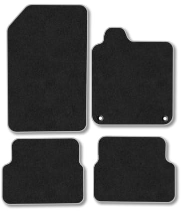 Renault Laguna (2007-2015) Carpet Car Mats | Grey Edge Trim Tailored Fit Floor Mats Full Coverage Protection Accessories Easy Clean Anti Slip Made in the UK