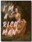 JOPRICO Sprüche Poster lustig, A3, Wanddeko Wohnzimmer Graffiti, Esszimmer, Küche, Vintage Gemälde mit Spruch ohne Rahmen, Wanbilder Wohnzimmer, I Am A Rich Man