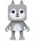 mob - Enceinte Bluetooth Dancing Animals - Enceinte Dansante Puissance 3W - Connexion sans Fil - Kit Mains Libres (Loup)