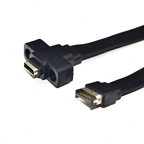 Hundnsney Vklopdsh USB 3.1 Pannello anteriore tipo E a USB-C tipo C espansione computer motherboard connettore filo corda, 80 cm
