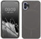 kwmobile Hülle kompatibel mit Nothing Phone (1) Hülle - Silikon Handy Case - Handyhülle weiche Oberfläche - kabelloses Laden - Stone Dust