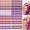 NAILDOKI Autocollant Ongle 3D Nail Stickers, Nail Art Auto-Adhésif Ongle Décalque Belle Mode Décoration pour Femmes Filles