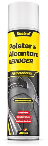 KESTRAL Polster & Alcantarareiniger - Für Tiefenreinigung mit Leichtigkeit - Entfernt hartnäckigste Verschmutzungen - Ideal für Autoinnenraum wie Autositze, Dachhimmel & Textilien Made in Germany