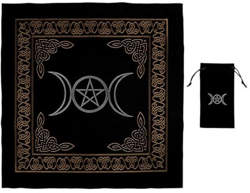 Toyvian 1 Satz Tarot-tischdecke Tasche Für Tarotkarten Tarot-Karten-tischdecke Empfehlung Einer Wahrsagerin Tarot-Tasche Mit Kordelzug Tarot Tasche Tischset Esstisch Stoff Weissagungskarte