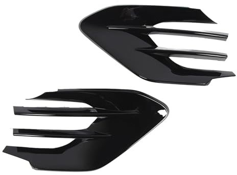 Kratzfester Nebelscheinwerfergrill, Passend für GLE-Klasse W167 C167 AMG Line GLE450 GLE53, Nebelscheinwerfergrillabdeckung (Schwarz glänzend)