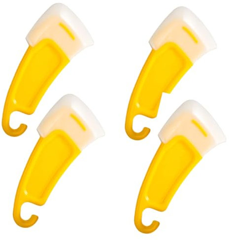 HXHWKEN 4Pcs Silicone Pan Cleaning Scraper Non-Stick Plastic Pot Scraper Tool Dish Scraping Spatula Multi-Functional Food Scrapers for Kitchen Bowl Pans Pots