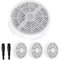 4 Pack Air Purifier Filters Replacement for Home with 2 brushes Compatible with RIGOGLIOSO/JINPUS GL-2103/SY900S Activated Carbon Filters for Desktop Air Purifier