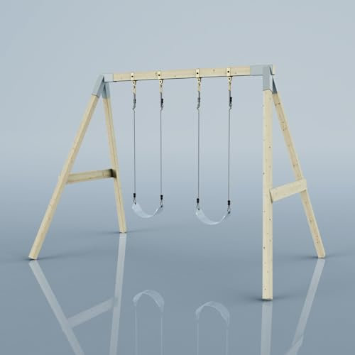 PolarPlay Schaukel Nachtfalter aus Holz in Blau