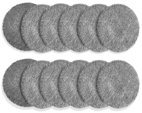 T/F 12 Grey Replacement Cloths for Window Cleaning Robots, Accessories for Cleaning Robot Windows, For X8, X6, X7 Robots