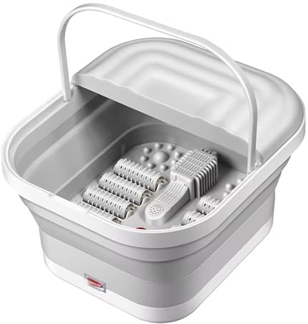 Massaggiatore Elettrico Per Piedi - Vasca Da Bagno Caldo Per Immergere Piedi | Vasca Per Piedi Pieghevole Con Funzione Di Riscaldamento Per Home Spa