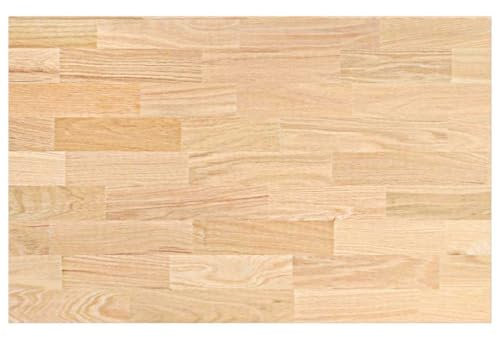 vidaXL Küchenarbeitsplatte 100x63,5x2,7 cm Massivholz Eiche Rechteckig, Arbeitsplatte, Badezimmerarbeitsplatte, Waschtischplatte, Küchenplatte