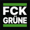 Generisch FCK Grüne Aufkleber, 25 Stück, 7,4 cm x 7,4 cm, Anti GRN Ampel Weg, Bundesregierung Baerbock Habeck