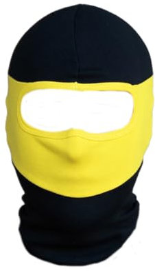 PGWEAR Sturmhaube Vandal (DE/NL/SE/PL, Alphanumerisch, Einheitsgröße, Gelb/Schwarz)