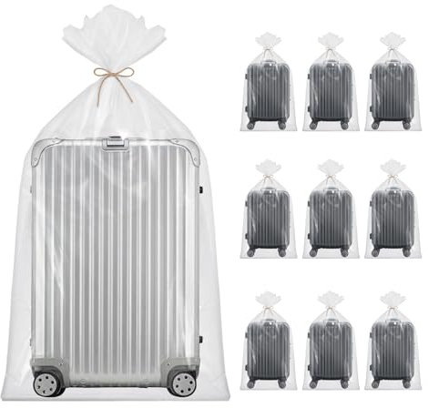 Yocdunm 10 Pack Extra Large Clear Plastic Storage Bags,90x120CM Flat Large Plastic Bags, & Reusable Suitcase Storage Bags for Luggage,Suitcase,Furniture,Plush Toys,Office Chairs