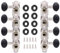Asyduey 4L4R Mandolin Tuning Pegs Machine Heads String Tuning Pegs for 8 Strings Mandolin Instruments Accessory