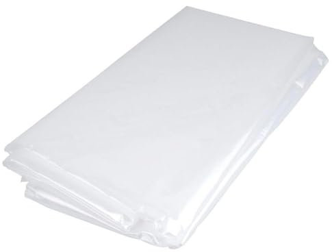 Lona protectora de plástico de 4 x 5 m, ideal para pinturas, bricolaje y trabajos – Resistente, impermeable y reutilizable