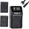 TAVT Chargeur Intelligent pour Sony NP-F550 NP-F750 F960 F970 FM50 FM70, for Fujifilm NP-W235 NP-W126 NP-W126S X-H2S GFX100S GFX 50S II, X-T4 X-S20 X-T5 X-H2 X-T200 X100V X100F X-S10 XT30 XT-20 X-E3