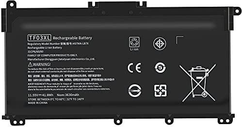 HT03XL TF03XL Laptop Battery Compatible for HP Pavilion 14-CE 14-CF 14-CK 14-DF 14-DH 14-MA 14-cm 14Q-CS 14Q-CY 15-CS 15-DA 15-DB 15-CW 17-by 17-CA 240 245 250 255 G7 340 348 G5 L11119-855 L11421-421