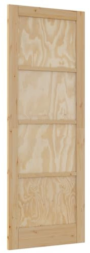 vidaXL porta interna ORKDAL 78x211x4 cm in legno massello di pino