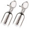 Lot de 2 embouts robustes en acier inoxydable avec crochets pour sécuriser la corde de chanvre et de clôture en extérieur