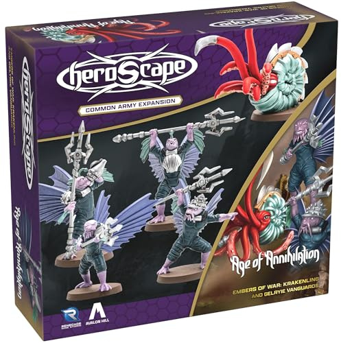Renegade | Heroscape: Age Of Annihilation Krakenling & Gelryie Vanguards | Army Expansion | 2-4 Players | 30-90 Minutes