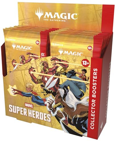 Magic: The Gathering | Marvel Super Heroes Collector Booster Box | 12 Packs | Collectible Trading Card Game