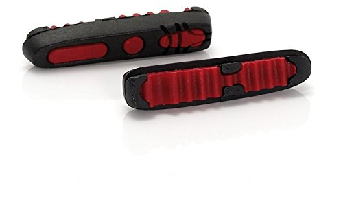 XLC Bremsschuhe Ersatzbremsgummi Road BS-X04 4er Set 55 mm, schwarz/rot, 2500386400
