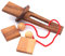 ROMBOL Hexenende, EIN Seilpuzzle, Holzspiel, Denkspiel, Knobelspiel, Geduldspiel aus Holz