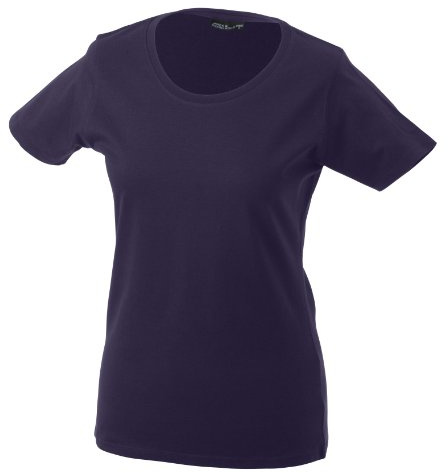 James & Nicholson Damen T-Shirt Basic Medium aubergine