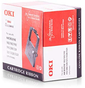 Original OKI 09002303 /, für Microline 3320 Premium Nylonband, Schwarz