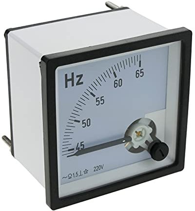 BeMatik - Compteur carré électrique analogique 72x72mm 65Hz fréquencemètre