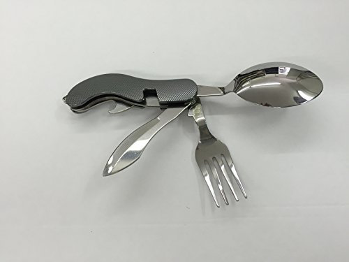 Bahama Set de Couverts Camping Pliable Pique-Nique Couteau de Poche Fourchette Cuillère