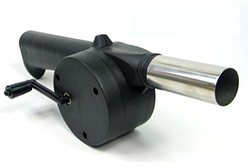 Wind Up BBQ Hand Crank Fan Blower Flame Fire Starter Outdoor Cooking Ventilator