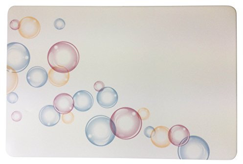Schreibtischunterlage Motiv weißer Untergrund mit Blasen/Bubbles 40 x 60 cm abwischbar