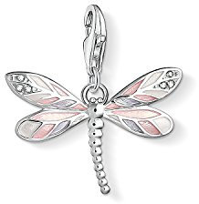 Thomas Sabo Damen Charm-Anhänger Libelle Charm Club 925 Sterling Silber 1516-041-9