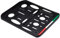Quattroerre 16109 Portatarga Personalizzabile per Moto Tricolore Carbon