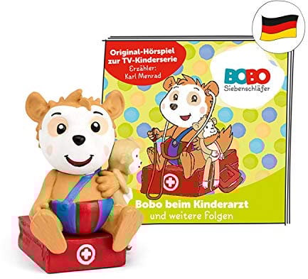tonies Hörfiguren für Toniebox, Bobo Siebenschläfer – Bobo beim Kinderarzt, Original Hörspiel zur TV-Kinderserie, ab 3 Jahren, Spielzeit ca. 46 Minuten