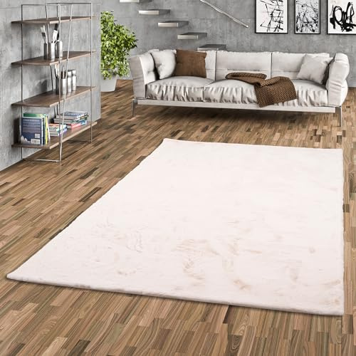 Pergamon Luxus Super Soft Fellteppich Plush Creme in 7 Größen