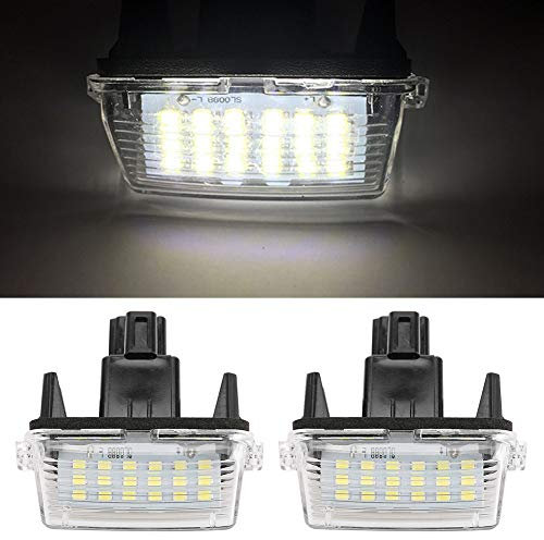 Reminnbor License Plate Light 1 Pair LED Number Lamp Fit for Corolla 2014 Camry 2012-2015 Yaris 2012-2014 Vios 2014-2016