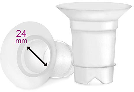 Maymom Flange Inserts 24 mm for Spectra 28 mm Hands Free Collection Cup. 2pc/Each